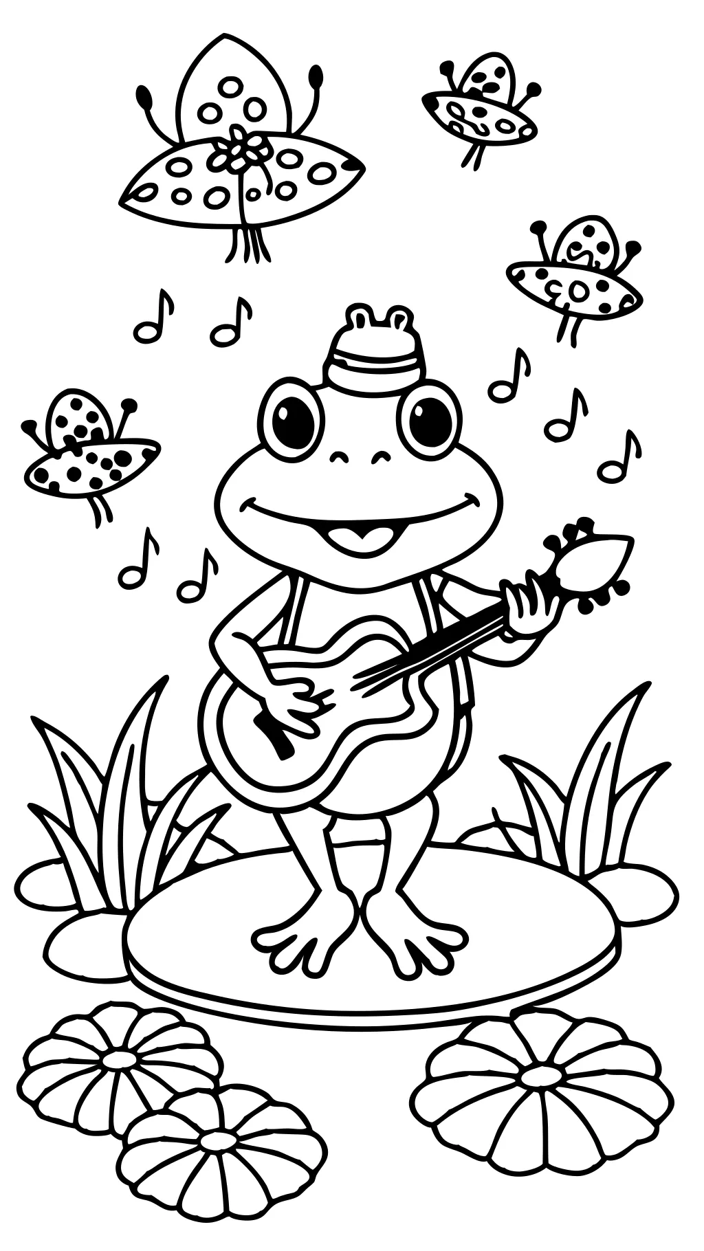 cute coloring pages of frogs